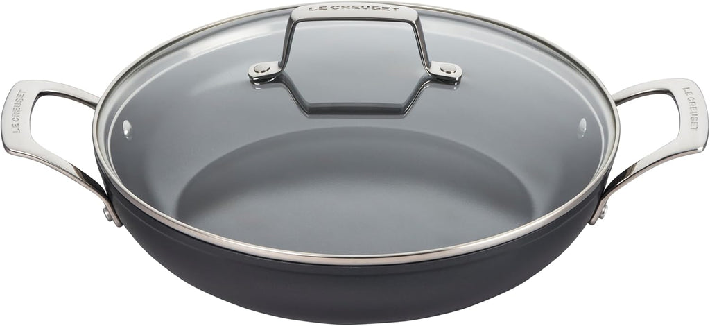 3.5 qt Non-stick Ceramic Shallow Braiser with Glass Lid T1643