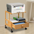 2-Tier Mobile Printer Stand with Wheels N25823