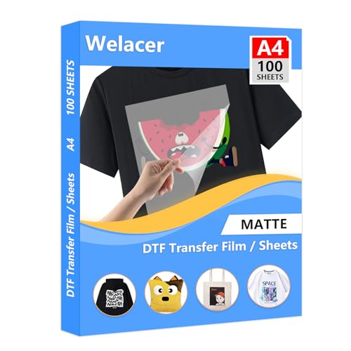 100 Sheets A4 Double Sided Thick Clear PET Heat Transfer Paper G156