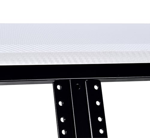 Black 88 Keys Music Studio Desk Workstation with Rack Cabinet U4126