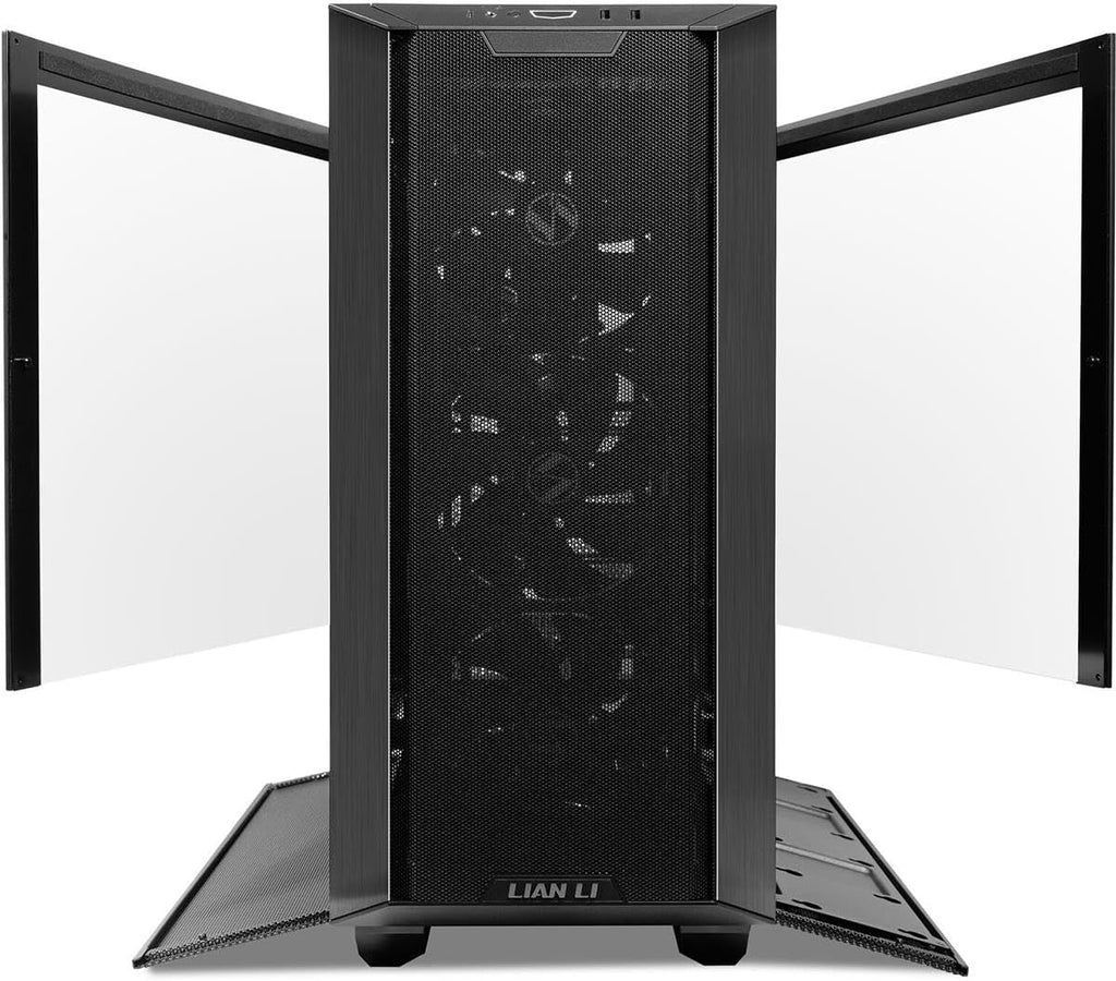 Black Tempered Glass E-ATX Mid-Tower Computer Case M65524