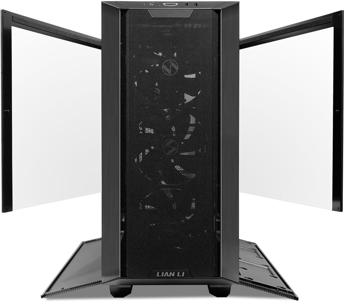 Black Tempered Glass E-ATX Mid-Tower Computer Case M65524