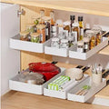 3 Pack Pull Out Cabinet Organizer, 15.7 Deep Slide Out Drawers Shelf Storage K54287