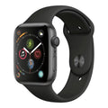 44MM Space Gray Aluminum Case Black Sport Band Refurbished Apple Watch Series 4 GPS W550258
