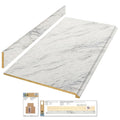 8 ft. Laminate Countertop Kit in Calcutta Marble with Valencia Edge T503847