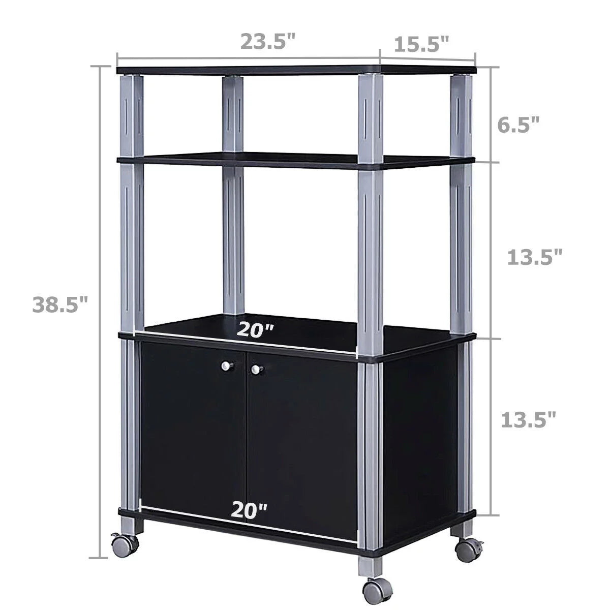 Bakers Rack Microwave Oven Rack Shelves Kitchen Storage Organizer O77939