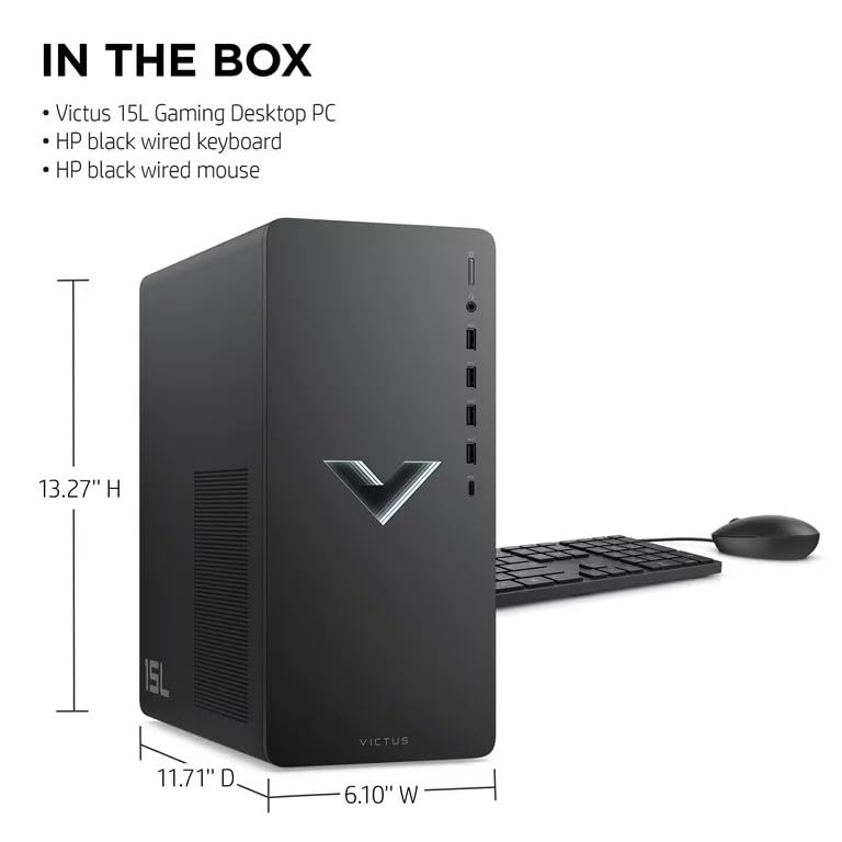 Mica Silver Gaming Desktop PC, AMD Ryzen 5600G, 16GB RAM, 512GB NVMe, AMD Radeon RX6400, Win 11 Home S957