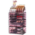 Clear Acrylic Makeup Organizer with 11 Drawers, Set of 4 N99657
