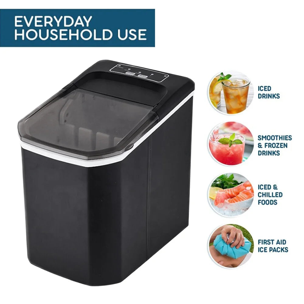 Countertop Ice Maker, 26lbs in 24Hrs, Self-Cleaning Ice Machine with Basket N680