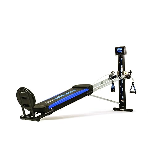 Total Body Training Home Gym Workout Machine with Squat Stand, Leg Pull, 2 Ankle Cuffs, and Exercise Chart M61976