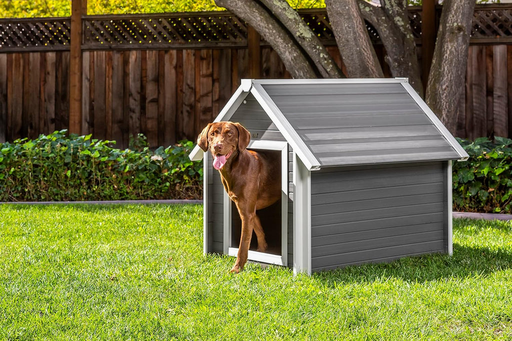Extra Large Pet Dog House Outdoor Bunk Style Shelter Raised Floor V506