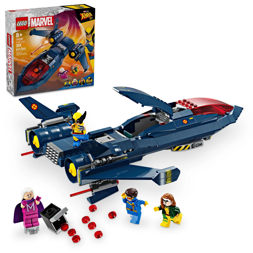 X-Jet Toy Plane Model Building Kit with 4 Minifigures A673174