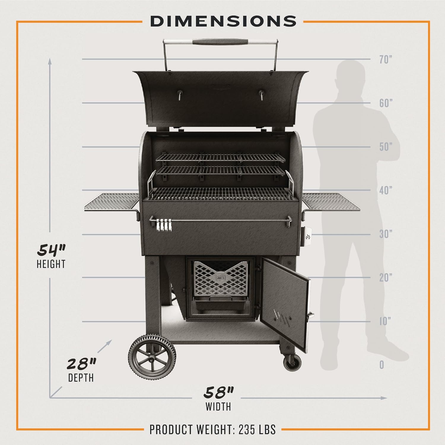 Black Steel Smoker E104048