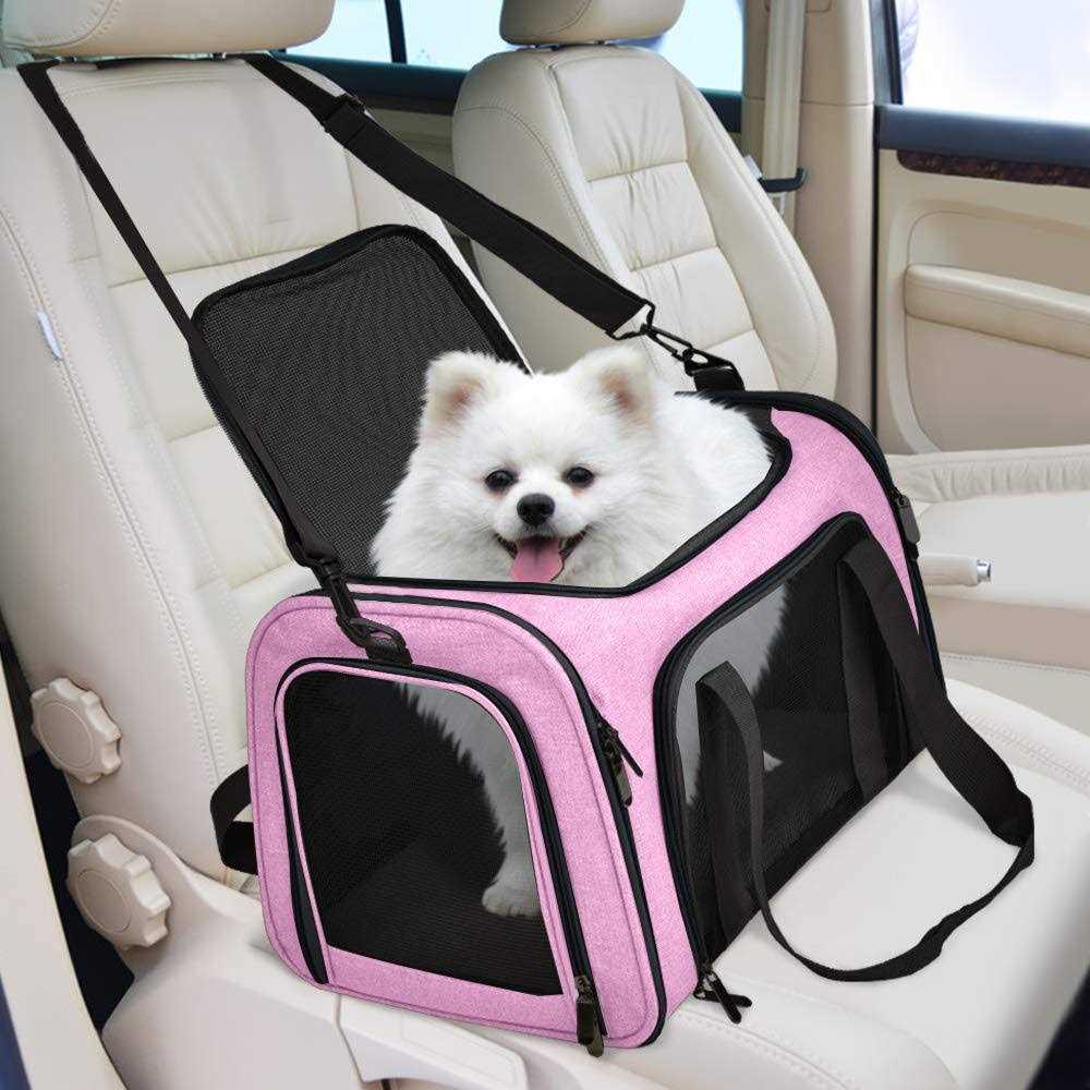 Cat Carrier for Small Medium Cats Puppies up to 15 Lbs H372