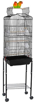 66-Inch Open Top Flight Bird Cage with Removable Rolling Stand F754