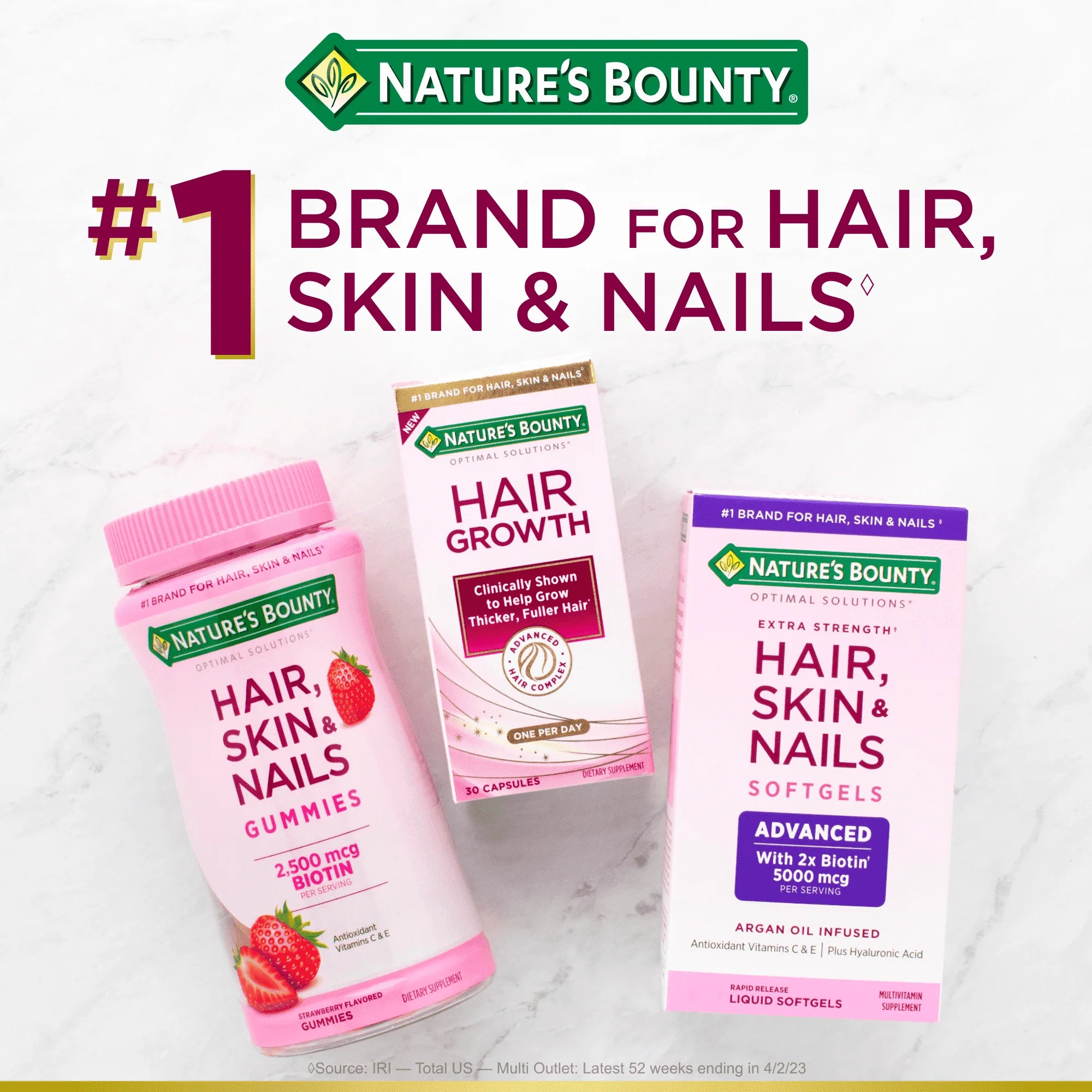 Advanced Hair, Skin and Nail Biotin & Vitamins A, C, & E Softgels, 120 Ct R469689