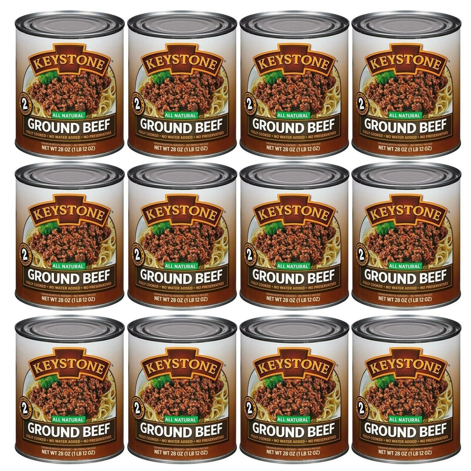 (12 Pack) Ground Beef 28 oz Can M549