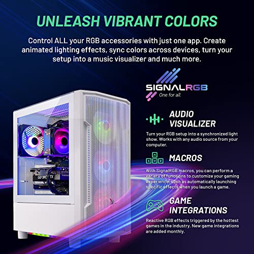 Gaming PC Desktop, Intel i5 13400F 2.5 GHz, RTX 4060 8GB, 2TB SSD, 32GB DDR5 RAM, Win 11 Home K1784