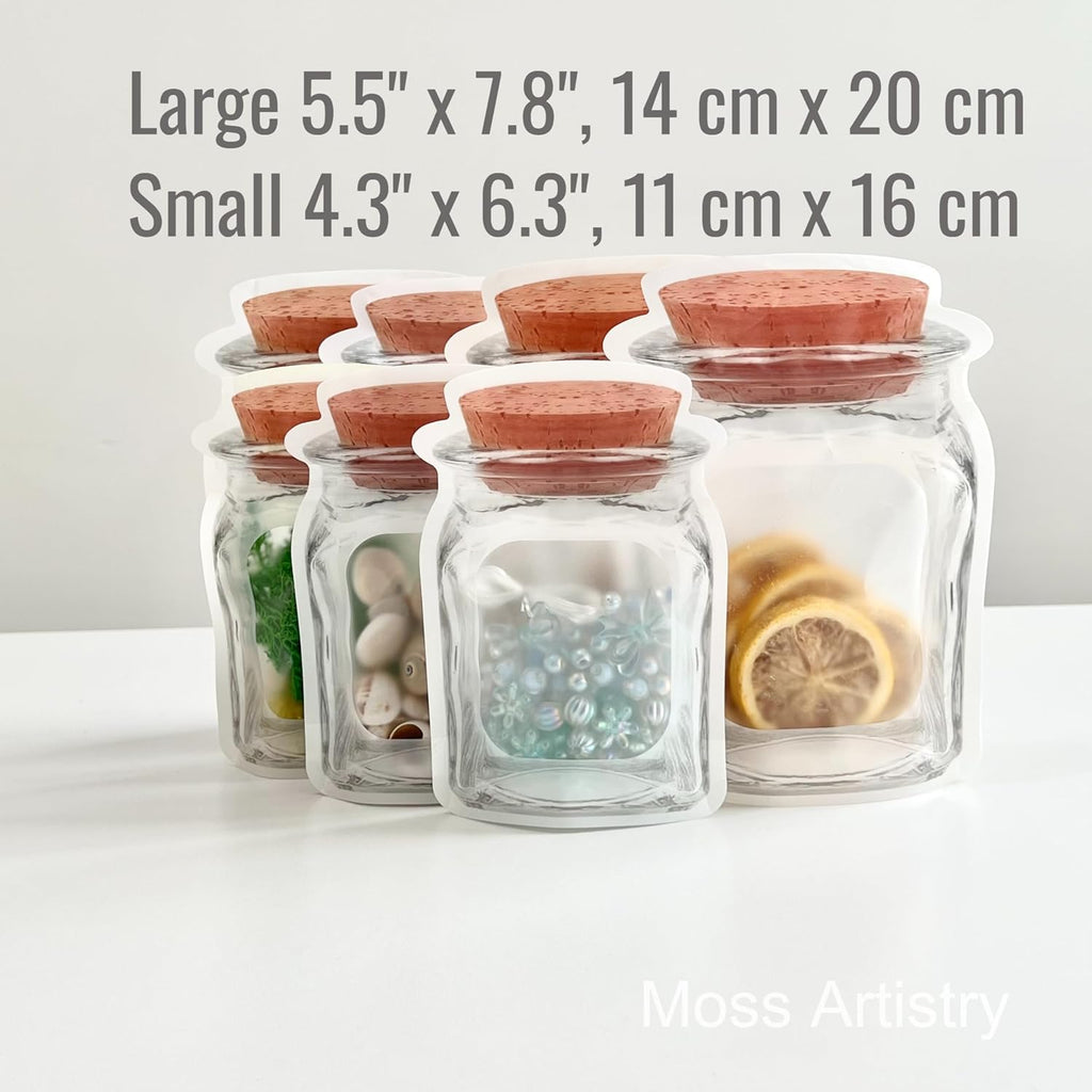50 PCS Reusable Ziplock Bags Small Q843