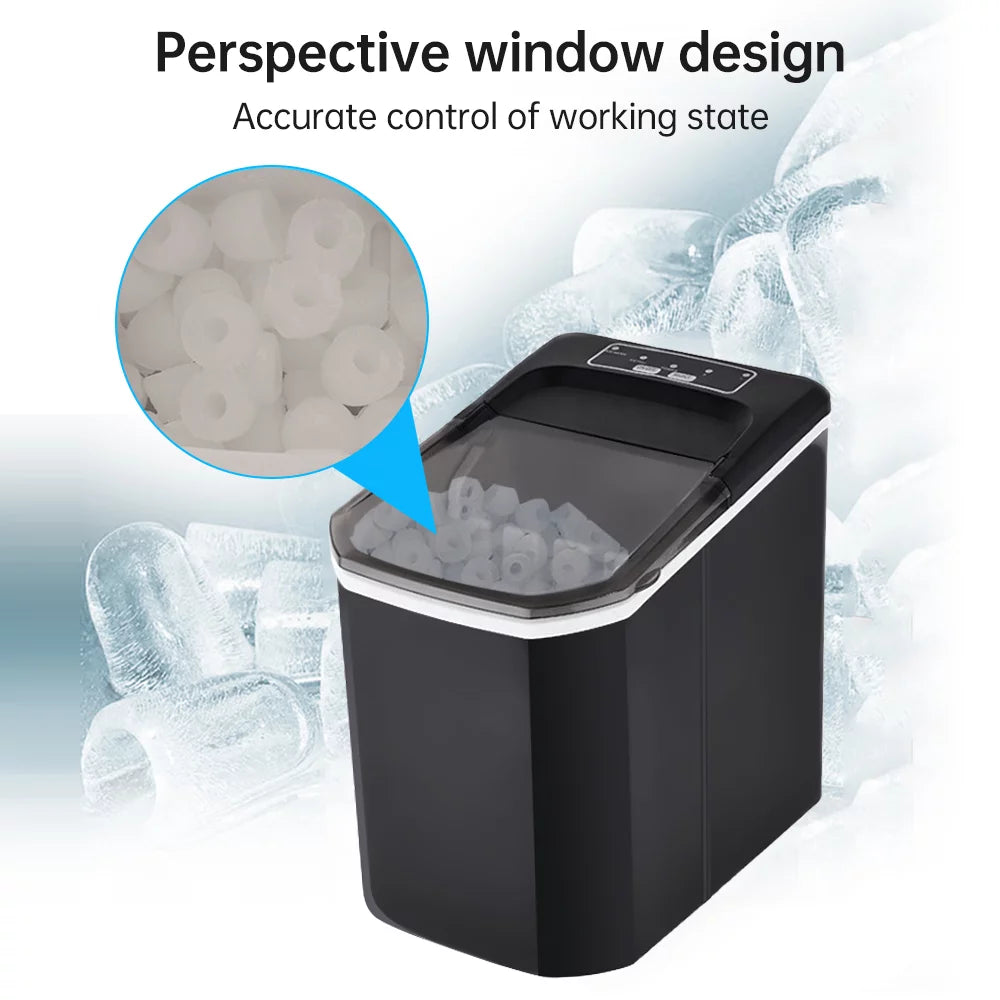 Countertop Ice Maker, 26lbs in 24Hrs, Self-Cleaning Ice Machine with Basket N680