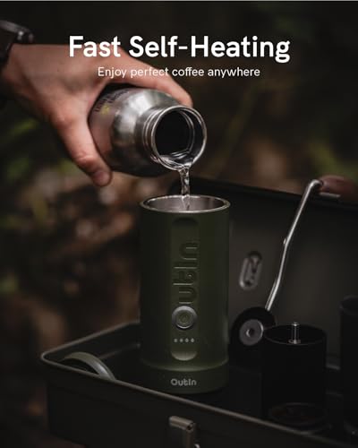 Portable Electric Espresso Machine, Travel Coffee Maker, Self-Heating with USB-C, 12V, with Ground Coffee & NS Capsule X632198