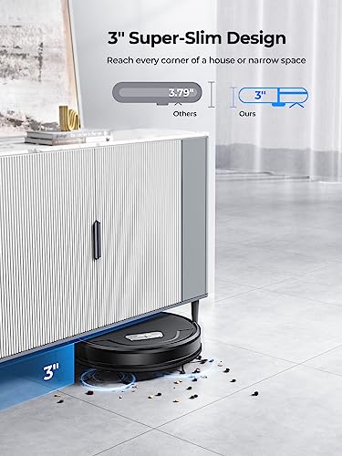 Robot Vacuum and Mop Combo, 4500Pa Suction, Self-Charging E2072
