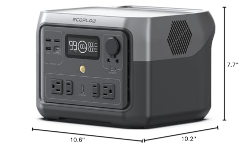 Portable Power Station 499Wh LiFePO4 Battery 1000W Output Solar Generator M8186