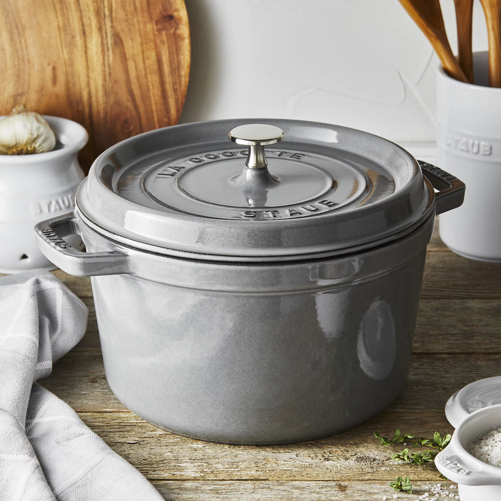 Cast Iron Dutch Oven 5-qt Tall Cocotte, Graphite R422