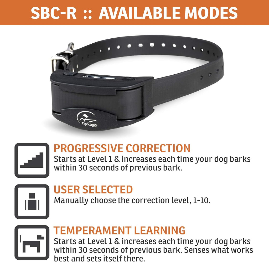 Rechargeable Waterproof Bark Collar for Dogs 8 lbs & up O38540