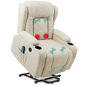PU Leather Electric Power Lift Recliner Massage Chair with USB Port L887