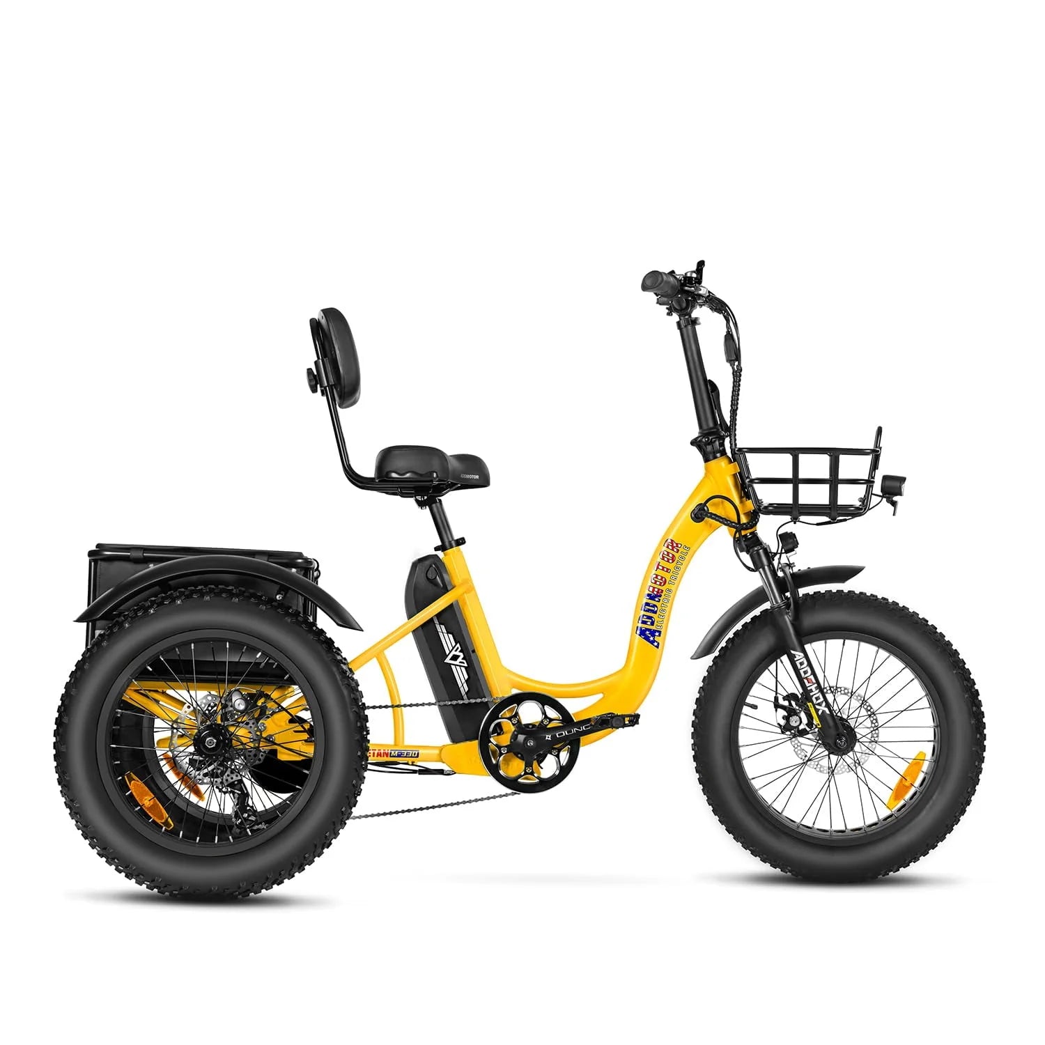Black 750W 48V 20Ah Electric Tricycle C2132