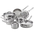 12-Piece Tri-Ply Stainless Cookware Set F610