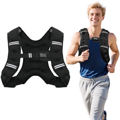 Weighted Vest with Reflective Stripe, Size Adjustable S13307