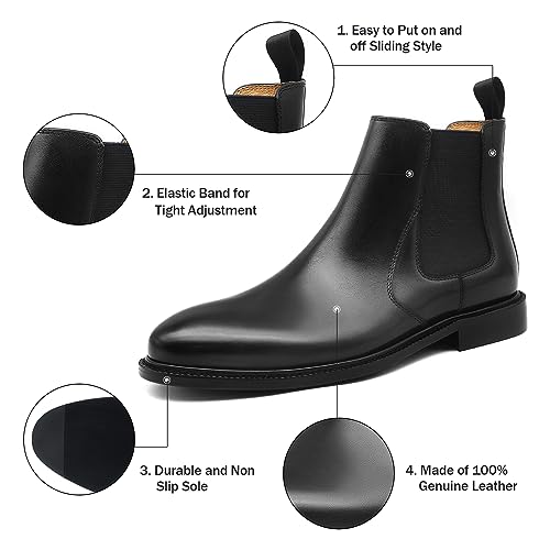 Genuine Leather Chelsea Boots K8932