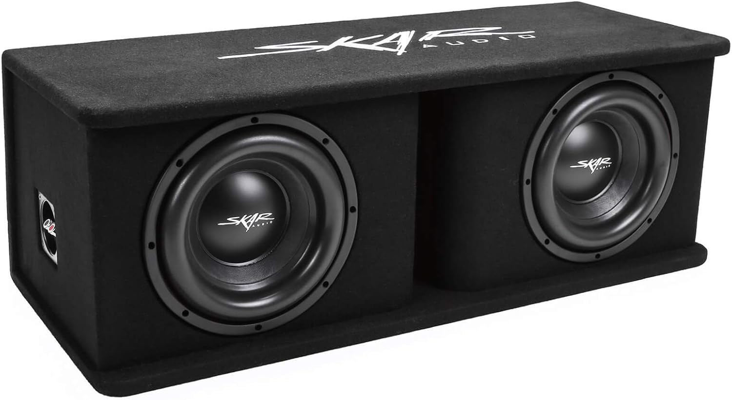 Dual 12" Subwoofer Bass Package with Loaded Enclosure and Amplifier D4052