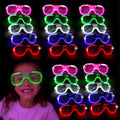 25 Pieces Glow in the Dark LED Glasses V300400