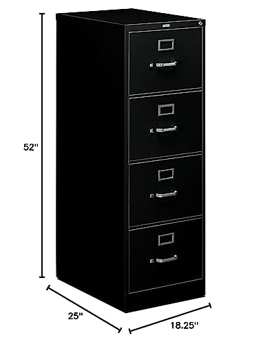 4-Drawer Light Gray Filing Cabinet with Lock C271