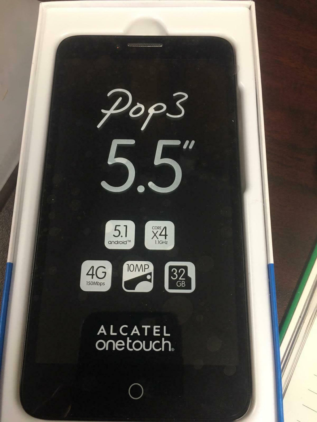 Silver Unlocked GSM 4G LTE Quad-Core Phone D923352