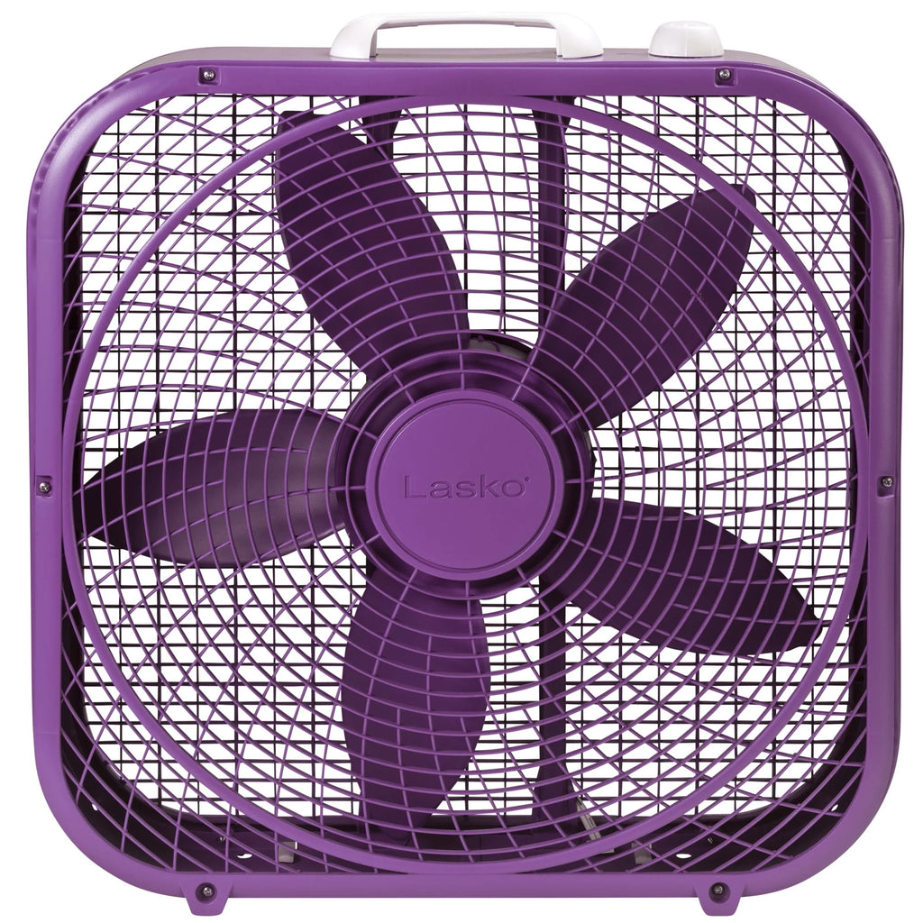 White 20 Box Fan with 3 Speeds E691