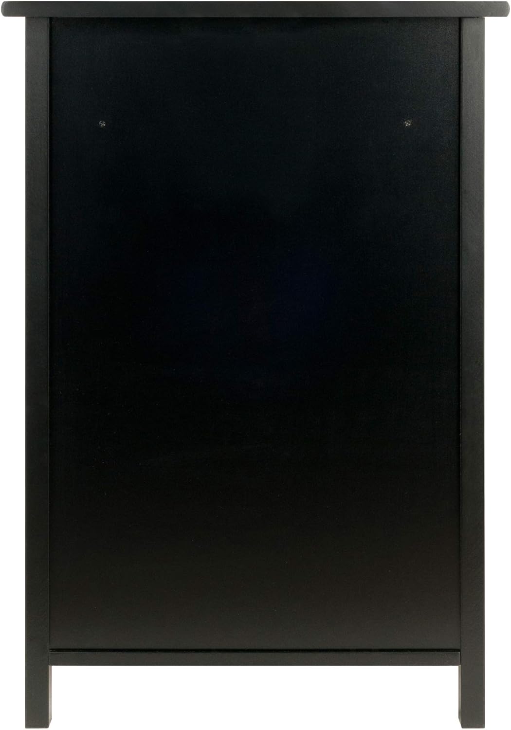 Black File Cabinet Y284