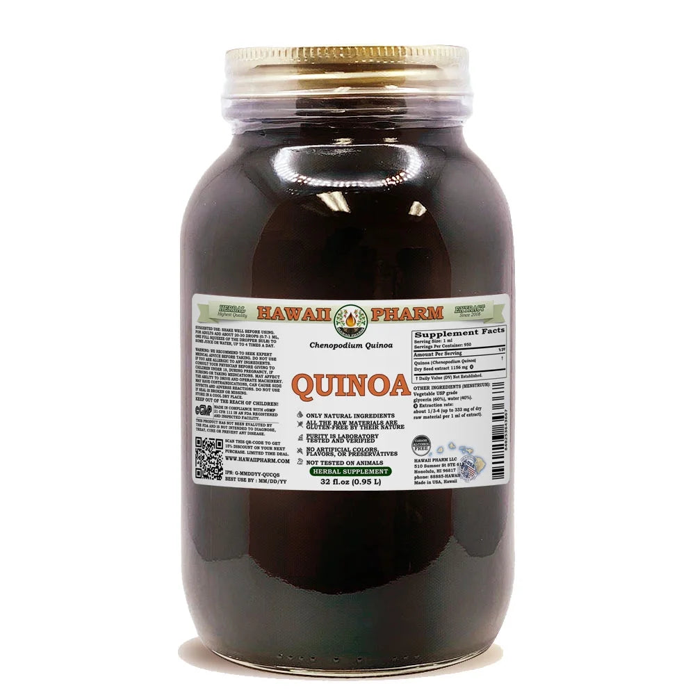 Quinoa Dry Seed Alcohol-Free Liquid Extract Glycerite 32 Fl.Oz B756