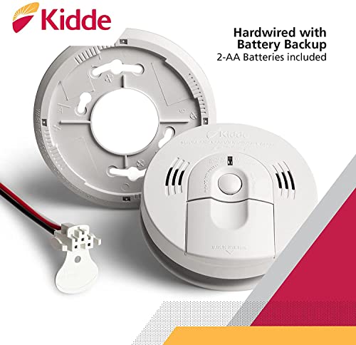 Hardwired Interconnect Combination Smoke & CO Alarm with Battery Backup, Pack of 2 N2008