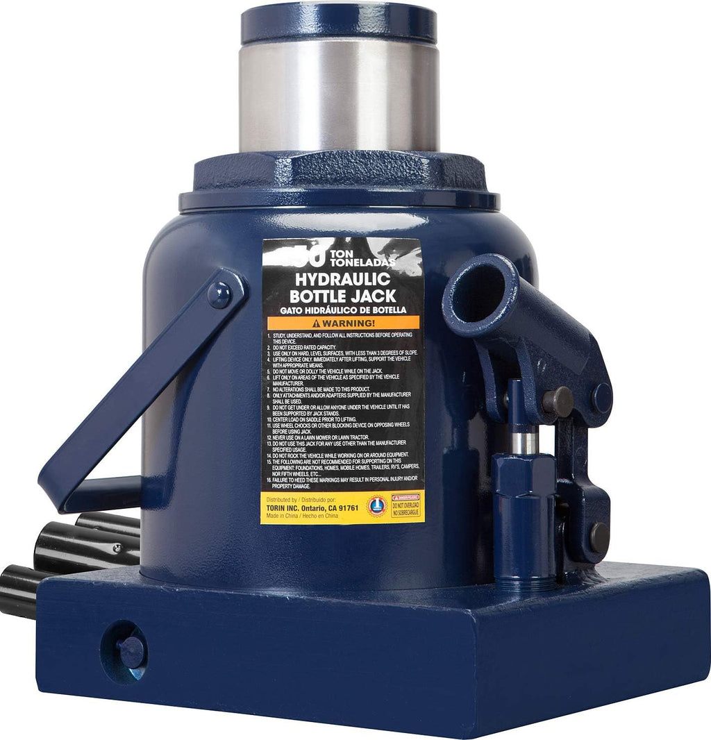 20 Ton Capacity Pneumatic Air Hydraulic Heavy Duty Bottle Jack with Manual Pump J149259