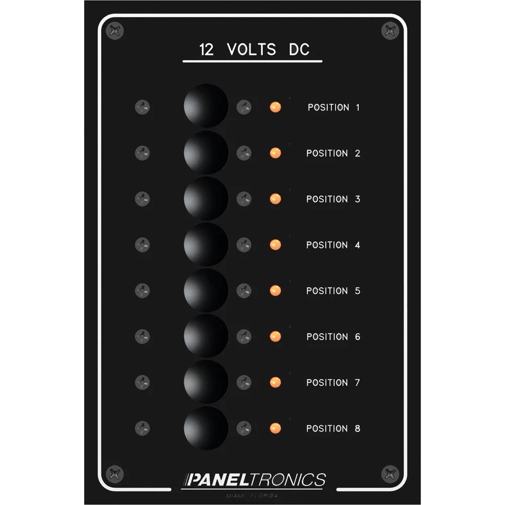 DC 8 Position Circuit Breaker with LEDs P761802
