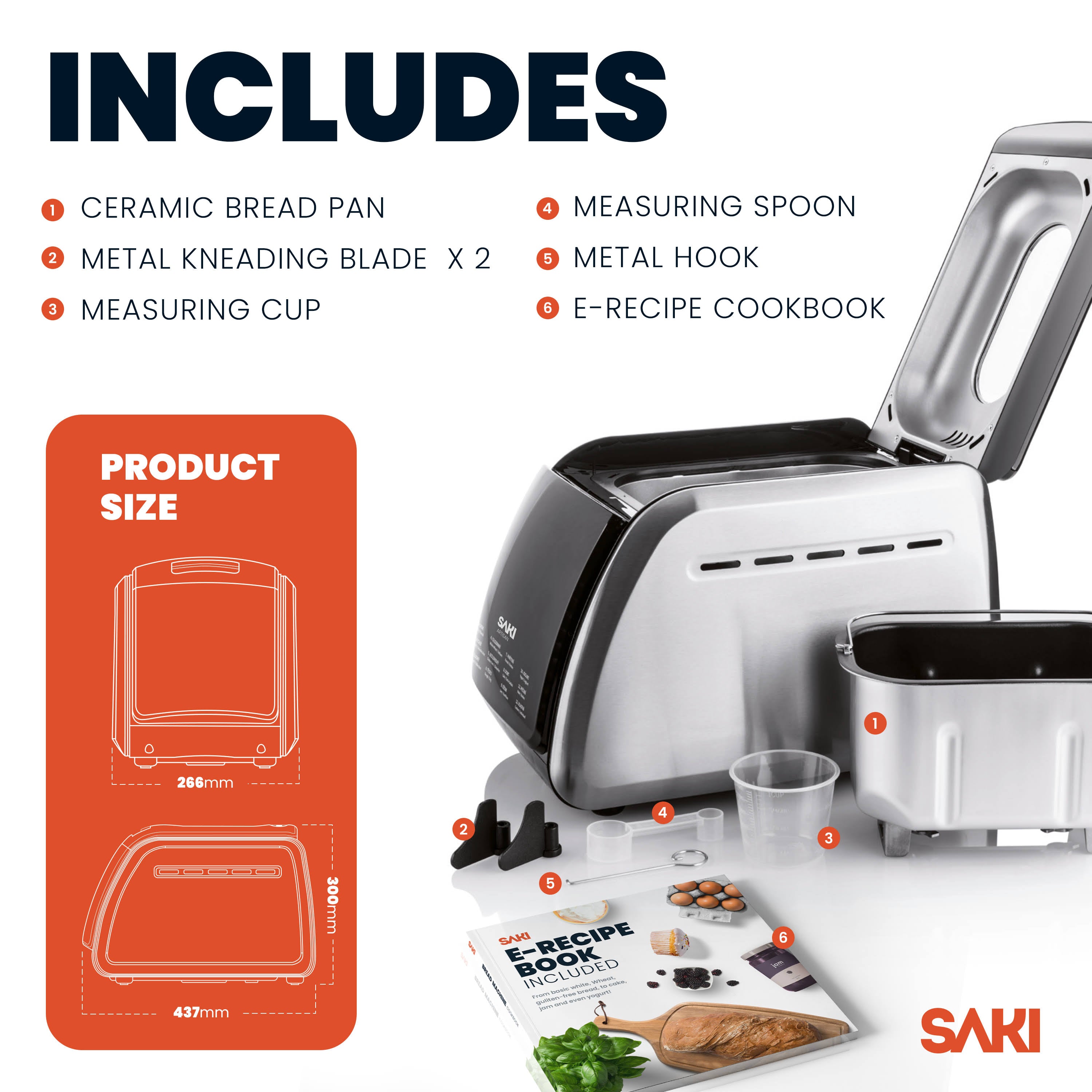 12 In 1 Programmable Bread Maker With Nonstick Pan, 3.3 LBS Capacity P22315