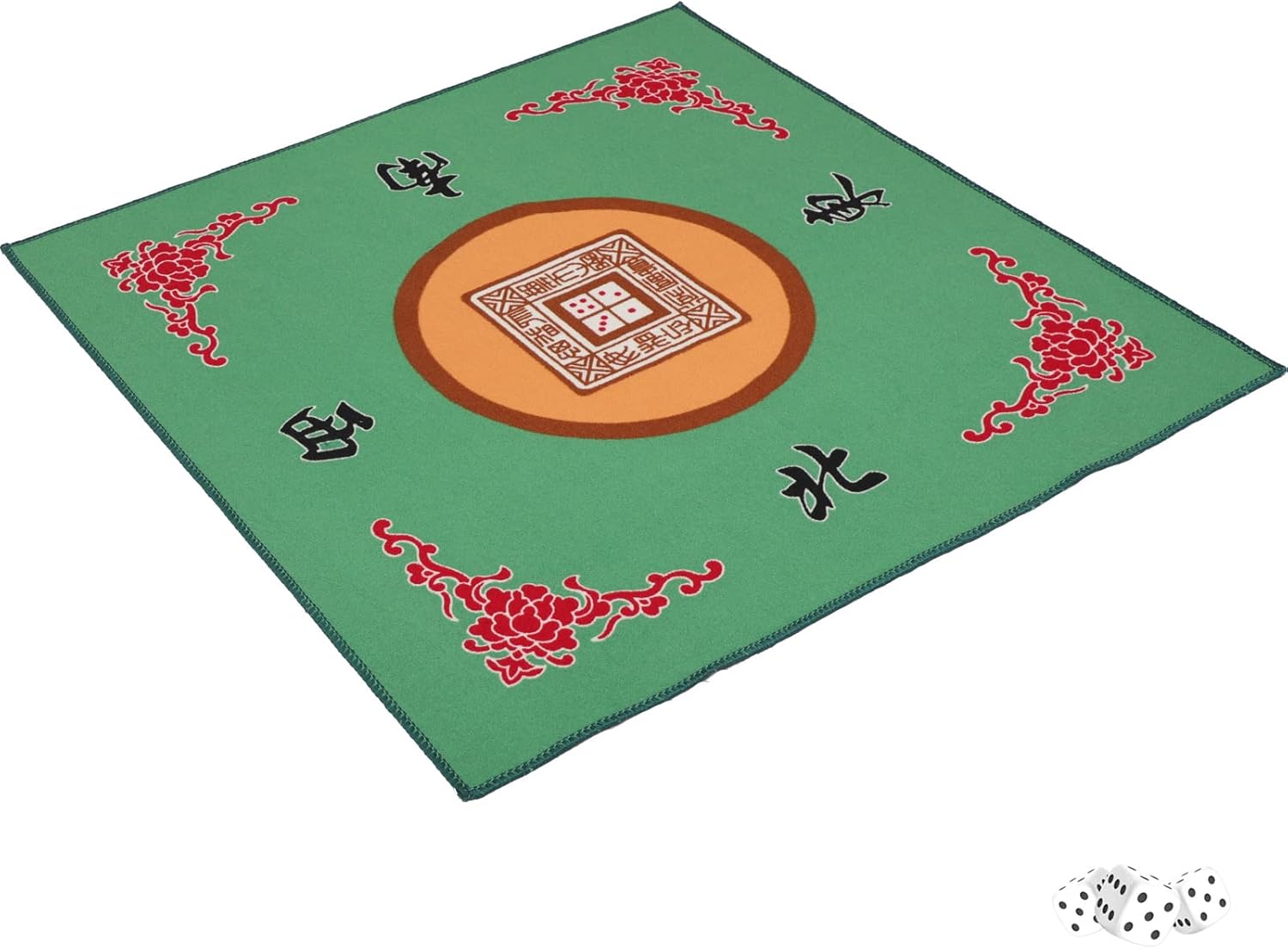 X-Large 1.6" Durable Melamine Mahjong Tiles Blue Mahjong Set with Carrying Case L6010