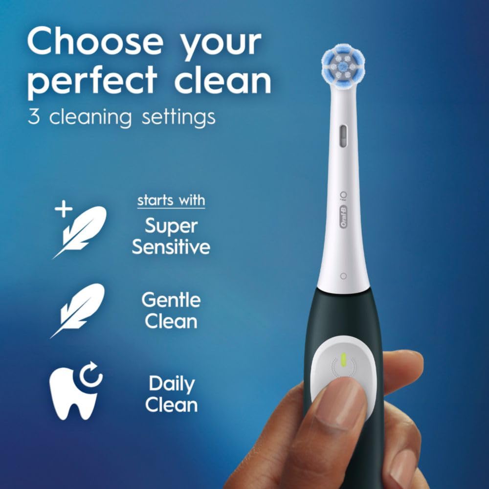 Forest Green Rechargeable Electric Toothbrush with 2 Brush Heads Q9683