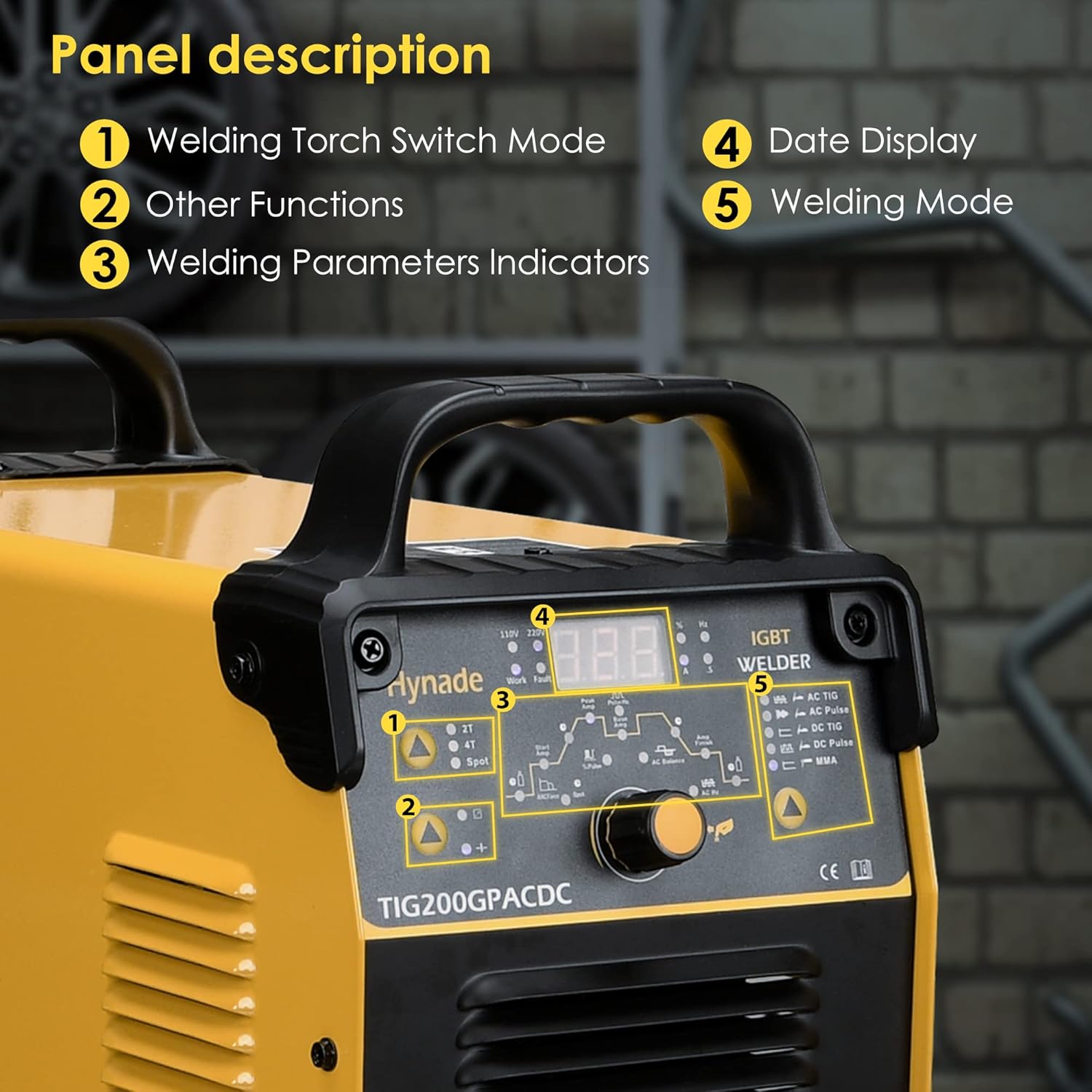 200 Amp AC/DC Digital Inverter Tig Welder N2267