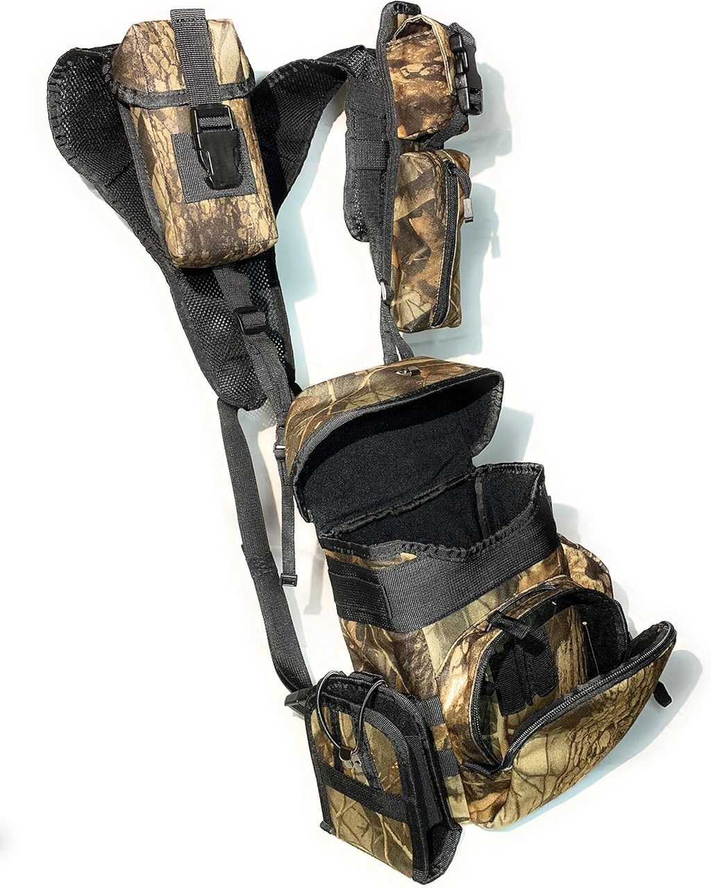 Camouflage Binocular Harness Case with Molle Compartments S993901