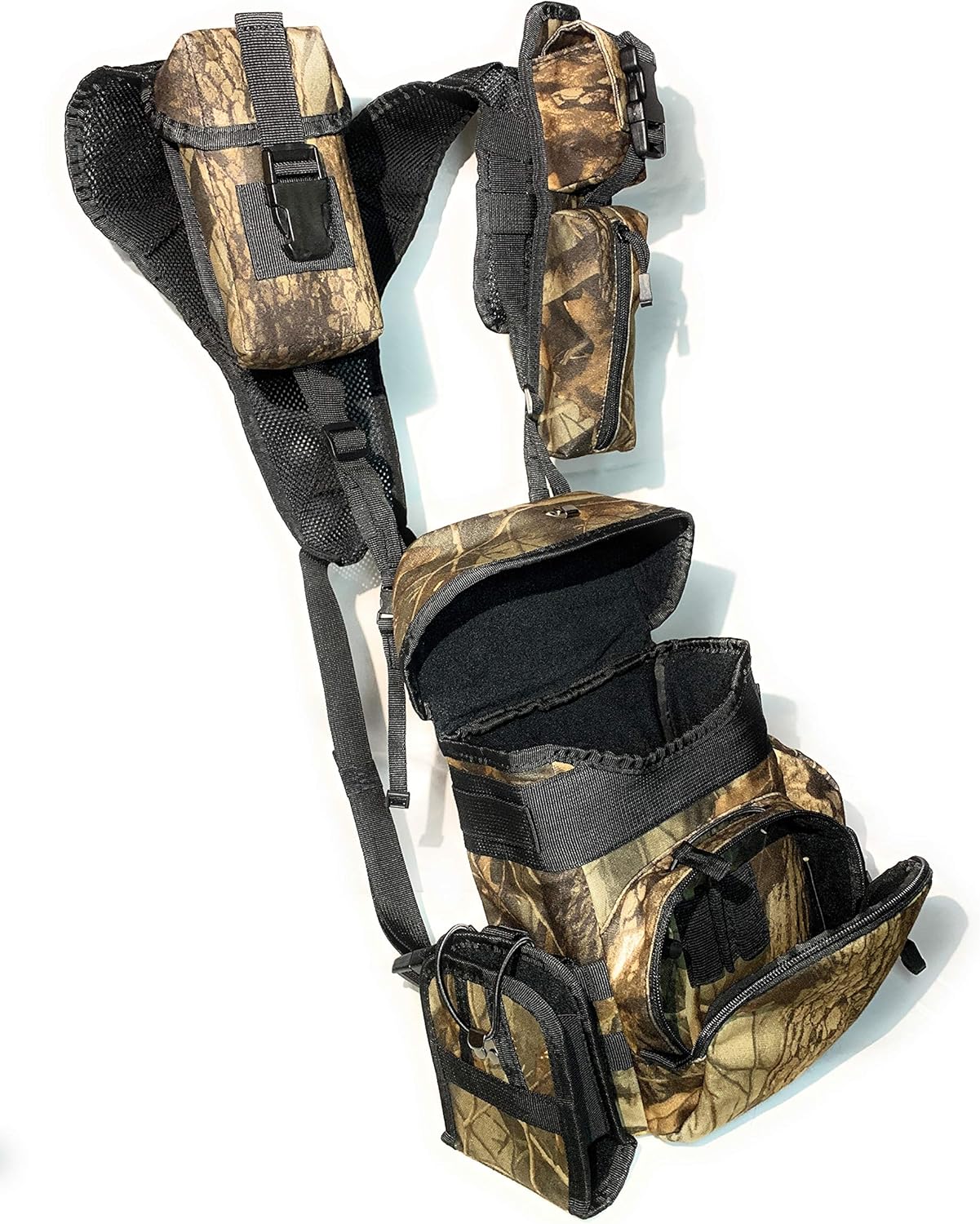 Camouflage Binocular Harness Case with Molle Compartments S993901